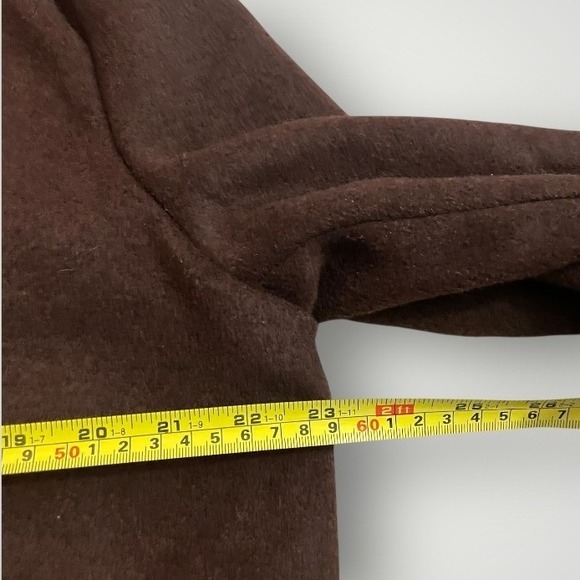 House of Harlow 1960 Longline Overcoat XL Women's Brown Wool Blend Quiet Luxury - Picture 4 of 8